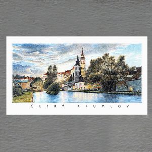 Český Krumlov - Panorama - magnet DL