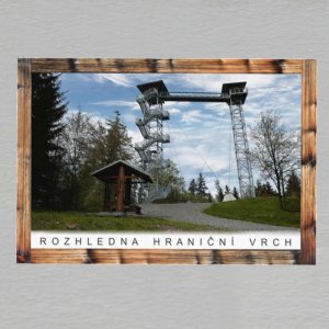 Rozhledna - Hraniční vrch - magnet C6 rám