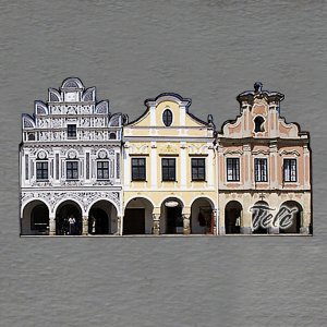 Telč - magnet ořez