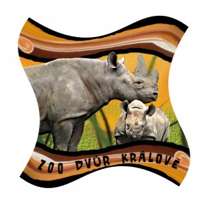 ZOO Dvůr Králové - Nosorožci - magnet