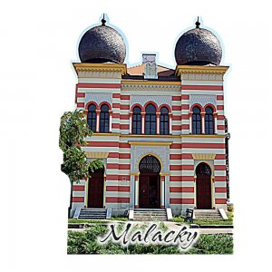 Malacky - synagoga - magnet ořez