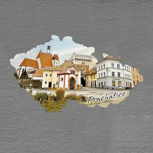 Prachatice - magnet mapa