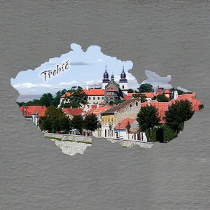 Třebíč - magnet mapa