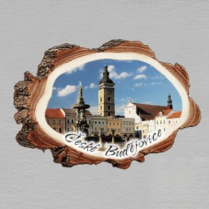 České Budějovice - magnet kůra malá