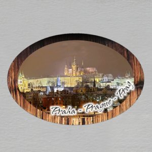 Praha - Hradčany - magnet ovál