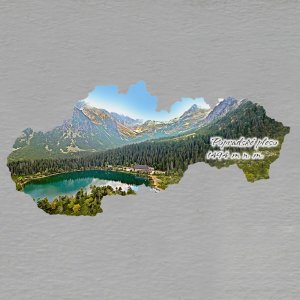 Popradské pleso - magnet mapa