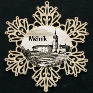 Mělník - ozdoba vločka