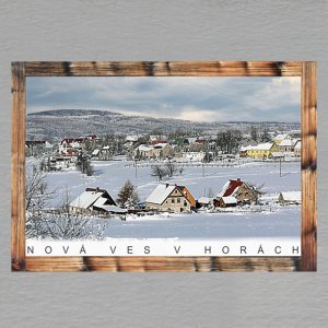 Nová Ves v Horách - magnet C6 rám dvojitý