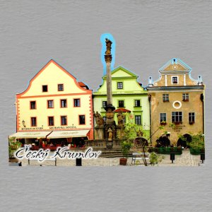 Český Krumlov - magnet ořez