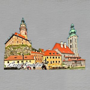 Český Krumlov - magnet ořez