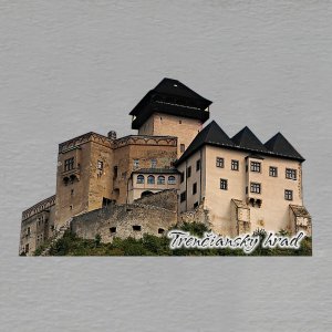 Trenčiansky hrad - magnet ořez