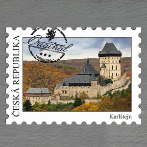 Karlštejn - magnet známka