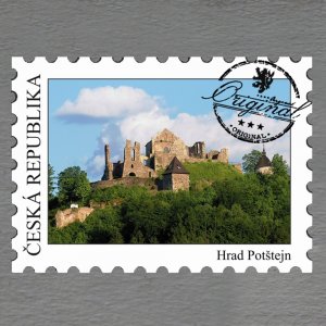 Potštejn - hrad - magnet známka