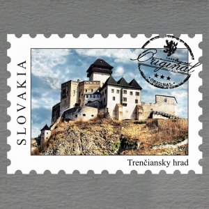 Trenčiansky hrad - magnet známka