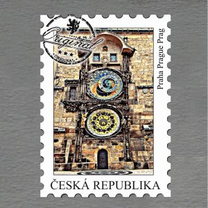 Praha - Orloj - magnet známka