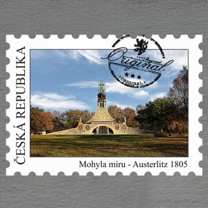 Mohyla míru - Austerlitz 1805 - magnet známka