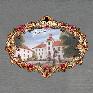 Třeboň - magnet rám ornament