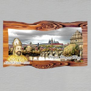 Praha - Hradčany - magnet prkno dvojitý