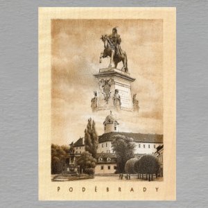 Poděbrady - pohled C6 - sépie