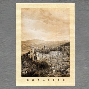 Rožmberk - pohled C6 - sépie