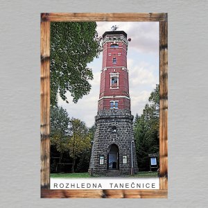 Rozhledna Tanečnice - magnet C6 rám dvojitý