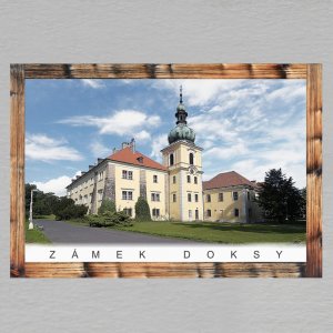 Doksy - Zámek - magnet C6 rám dvojitý