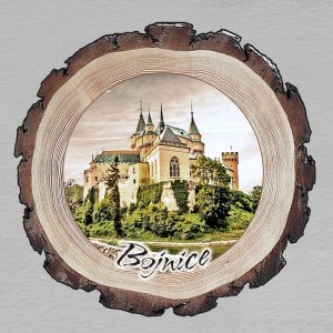 Bojnice - magnet kůra kulatá