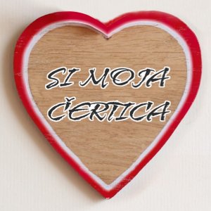 Si moja čertica - magnet srdce