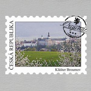 Broumov - Klášter - magnet známka