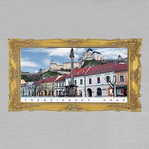 Trenčiansky hrad - magnet rám obraz dvojitý