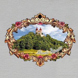 Banská Štiavnica - magnet rám ornament