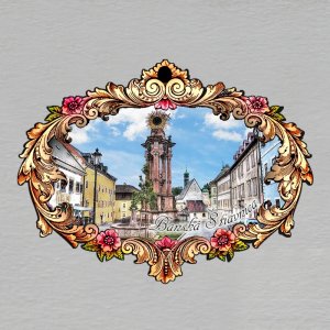 Banská Štiavnica - magnet rám ornament