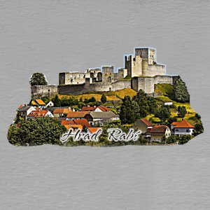 Rabí - hrad - magnet ořez