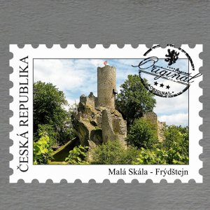 Malá Skála - Frýdštejn - magnet známka