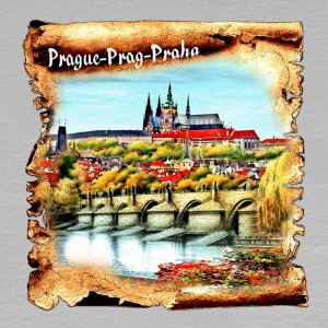 Praha - Hradčany - magnet papryrus