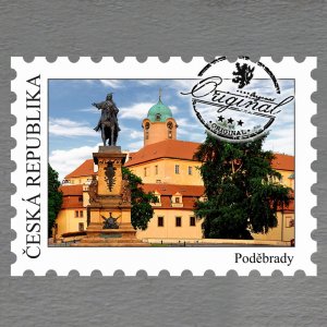 Poděbrady - magnet známka