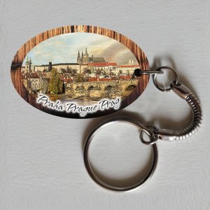 Praha - Hradčany - klíčenka ovál