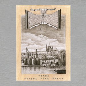 Praha - Hradčany + Sluneční hodiny - pohled C6