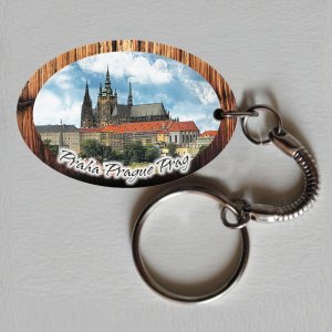 Praha - Hradčany - klíčenka ovál