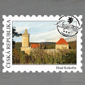 Kokořín - hrad - magnet známka