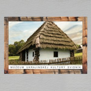 Svidník - Múzeum ukrajinskej kultúry - magnet C6 rám dvojitý