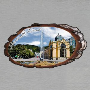 Mariánské Lázně - magnet kůra ovál