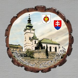 Ružomberok - magnet kůra kulatá