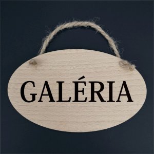 Galéria - cedulka ovál