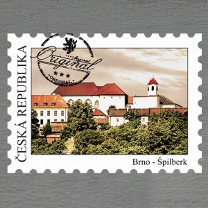 Špilberk - hrad - magnet známka