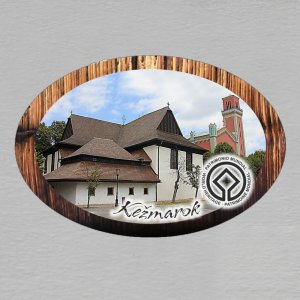 Kežmarok - logo - magnet ovál