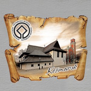 Kežmarok - logo - magnet pergamen