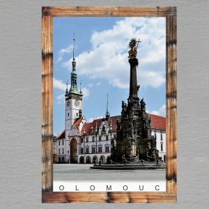 Olomouc - magnet C6 rám dvojitý