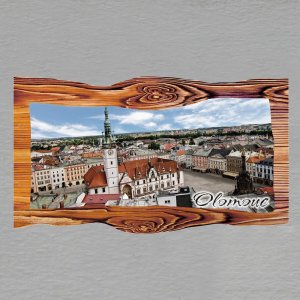 Olomouc - magnet prkno dvojitý