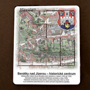 Benátky nad Jizerou - historické centrum - hlavolam